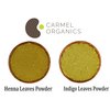 CARMEL ORGANICS Hair Color Henna & Indigo Leaves Powder Combo (4 Ounce Each) For black & Brown hair| No added colours or chemicals | Non-GMO | Pure And Natural Dried Leaves