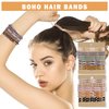 20PCS Boho Hair Ties Bracelets for Women Elastic Pony Tails Hair Tie for Thin and Thick Hair Cute Braided Bracelet Hair Ties No Damage Boho Hair Accessories for Women