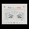 Face Crystal Gemstone 4 sheet Face Gemstone Stickers, 2 sheet Crystal Diamond Stickers, 2 sheet Pearl Stickers Holiday Carnival Party, Body Makeup, Clothing Accessories, Face Crystal Gemstone Stickers