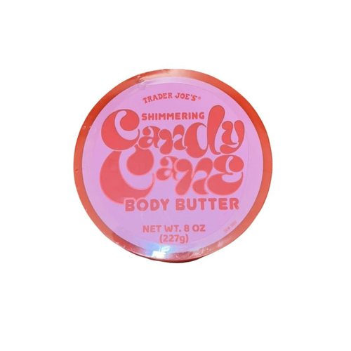 Shimmering Candy Cane Body Butter. NET WT. 8oz (227g) by Trader Js