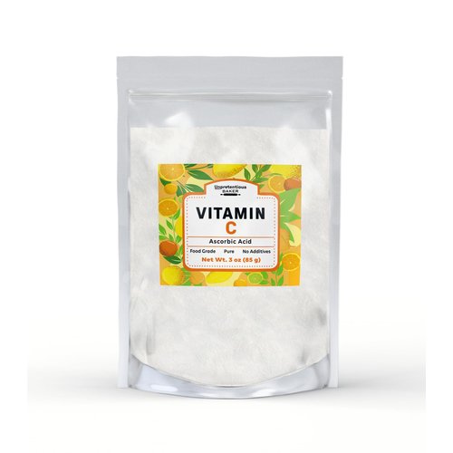 Unpretentious Vitamin C Powder Baker (3 oz) Ascorbic Acid, Resealable Bag