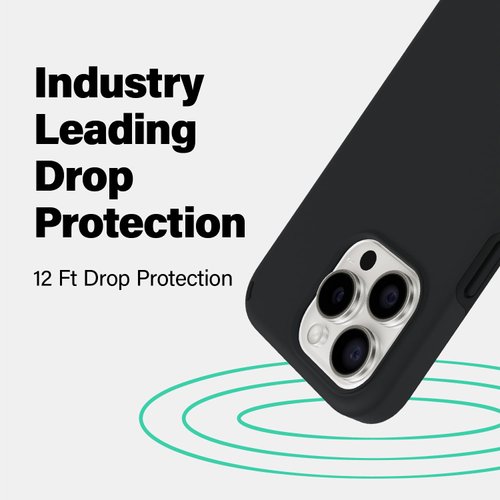 Incipio Duo MagSafe Phone Case for iPhone 15 Plus and iPhone 14 Plus - Apple iPhone Case with 12ft Drop Protection + Scratch Resistance, 5G Compatible - Made from Recycled Materials (Crimson/Black)