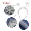 Snowflakes Headband Christmas Hair Band Glitter Hair Hoop Headdress for Womens Girls Cosplay Hair Accessories Christmas Party Favor
