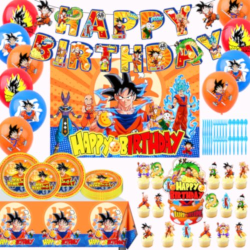 Lemoneon Anime Birthday Decorations Party Supplies Kids Party Favors Animation Characters with Ba...
