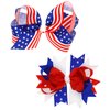 EVKILKJS Hair Bow Clip, American Flag Hair Accessories for Girls, Women, 4th of July (2Pcs)