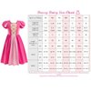 Dressy Daisy Little Girls Cotton Princess Dress Up Clothes with Accessories Halloween Birthday Party Everyday Outfit Size 8, Hot Pink