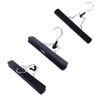 YANTAISIYU Hair Extensions Storage Bag with Hanger Hair Extension Holder Wig Storage Bag Wig Bag (Black)