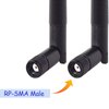 Bingfu Dual Band WiFi 2.4GHz 5GHz 5.8GHz 3dBi MIMO RP-SMA Male Antenna (2-Pack) for WiFi Router Wireless Network Card USB Adapter Security IP Camera Video Surveillance Monitor