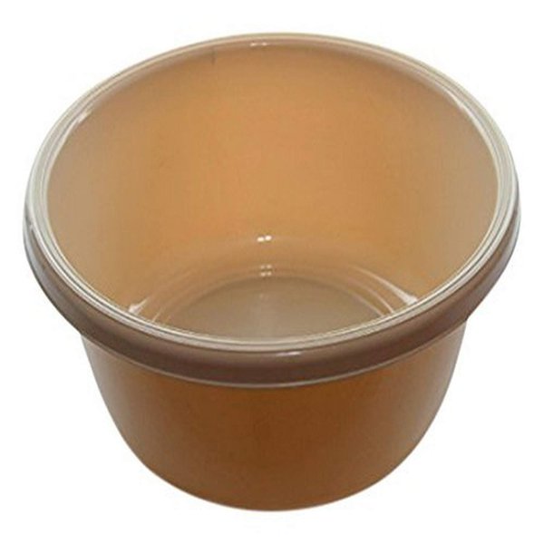 YBM Home 1148 Round Plastic Wash Basin, 11.25", Beige