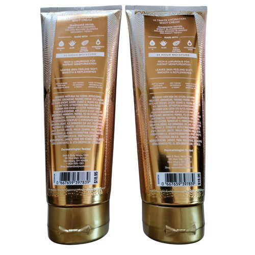 Bath & Body Works Touch of Gold Ultimate Hydration Body Cream 8 Ounces Pack of 2