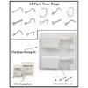 SLVIEKAE 18 Pcs Nose Piercing Kit, Portable Nose Piercing Tools with Free Nose Rings, Nose Stud Piercing Gun for Cartilage Helix Piercing (18 Pack)