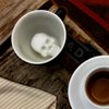 Creature Cups SKULL Ceramic Cup (11 Ounce, Black Exterior) | Hidden 3D Creature Inside Mug Emerges As You Drink | Spooky Creepy Coffee & Tea Cup