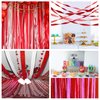 Oun Nana Crepe Paper Streamers 6 Rolls Red Streamers 2.2 Inches 738 Feet, Streamers Party Supplies DIY Crafts for Birthday, Wedding, Baby Shower, Bachelorette Party, Graduations Decorations, Red
