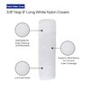 Pro Grade - Paint Roller Covers - 3/8 X 9 Inch White Nylon 5 Pack