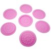 Honbay 100PCS Disposable Plastic False Eyelashes Glue Holder Eyelash Extension Glue Pallet Pads for Nail Art or Tattoo Ink (pink)