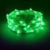 RTGS 60 LEDs Green Color String Lights Silver Wire Indoor and Outdoor 20 Feet Firefly Starry Fairy Lights Battery Powered for DIY, Christmas, Holidays, Party, Bedroom and Centerpieces