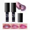 Bekoeen 2Pcs Magic Color Changing Lip Oil,Moisturizing Glimmer Lip Oil,Big Brush Color Changing Lip Oil,Smooth Non-Sticky Lip Gloss Oil Lip Balm, Fresh Girl's Lip Care(Rose pink)