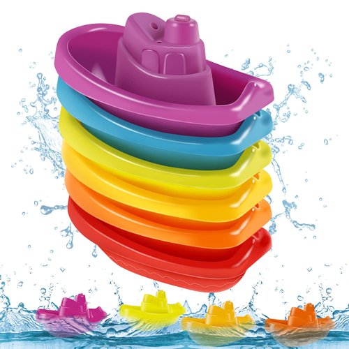 Cosaway Baby Toys 6 to 12-18 Months, Bath Toys for Kids Ages 1-3,Water Table Toys for Toddlers Gifts 1 2 3 Years Old, 6Packs