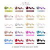 Adora Couture Semi Cured Gel Nail Strips Pedicure Stickers |32pcs Glossy Toe Nail Stickers | Gel Nail Pedi Strips | Gel Nail Wraps Semi Cured | Salon Nails at Home - Requires UV Light (ModDisco P)