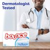 Bounce Free & Gentle Unscented Fabric Softener Dryer Sheets for Sensitive Skin, 120 Count