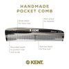 Kent Men's Beard Grooming Kit - Handmade Pocket Comb Set for Travel and Home Care, Mustache and Beard Combs