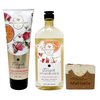 Bath & Body Works Aromatherapy Steeped Invigoration Rose, Tangerine, Tea - Duo Gift Set - Body Cream and Body Wash With a Yamma Jamma Bar Soap.