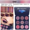 Adurello 5 Pack 9-Colors Eyeshadow Makeup Palette Waterproof Highly Pigmented Eyeshadow Palette Natural Matte Glitter Eyeshadow Powder