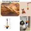 Cat Toys Ball,3Pcs Sisal Ball with Bell Inside,Funny Interactive Cat Toys for Indoor Cat,Safe Teeth Cleaning Cat Chew Toy,Hangable Kitten Toy