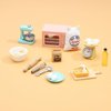 ONEST 26 Pieces Miniature Dollhouse Accessories Mini Stuff with Stand Mixer Kitchen Scale Flour Rolling Pin and Others for Dollhouse Kitchen Toys