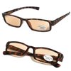 VeryHobby Pro Computer Anti Reflective Tinted Lens UV Protection Reading Glasses (+1.25, Tortoise Brown)