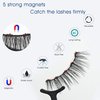 Alcastar Magnetic Eyelashes with Eyeliner Kit, Natural Magnetic Eyelash,Magnetic Lashes 7 Pairs, Magnetic Eyeliner 2 tubes, Magnetic Eyelash Kit, Waterproof, Easy to Use, Comfortable,