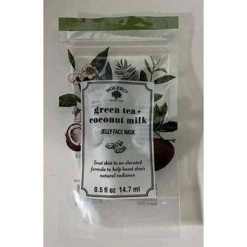 Bolero Green Tea & Coconut Milk Jelly Face Mask 0.5 fl