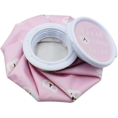 BigBigMe Hot and Cold Reusable Ice Bag for Sport Injuries, Ice Packs for Women Pain Relief 6" Mini Hot Cold Therapy for Head Shoulder Back Knee, Cold Pack of 2 (Blue+Pink)