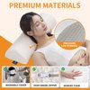 AAAini Half Moon Bolster Knee Pillow, Back Pain Relief Memory Foam Leg Pillow, Semi Roll Round Lumbar Leg Wedge for Side Sleepers - Reducing Head Neck Spine Hip Pressure - L
