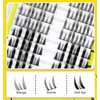 Spiky Cluster Lashes, 120 Pcs Manga Lash Clusters Individual Extensions for Beginners, C Curl Spiky Cluster Eyelash Extensions