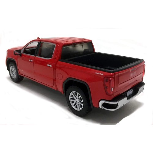 2019 Sierra 1500 SLT Crew Cab Pickup Truck Red 1/24-1/27 Diecast Model Car by Motormax 79361