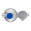 Camco 59313 Vertical Two Stage Propane Regulator , Gray