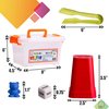 SET4kids Counting Bears with Matching/Sorting Cups, 4 Dice, Tweezers and an Activity e-Book. for Toddler Games | Early Childhood Education. 71 pc Game Set