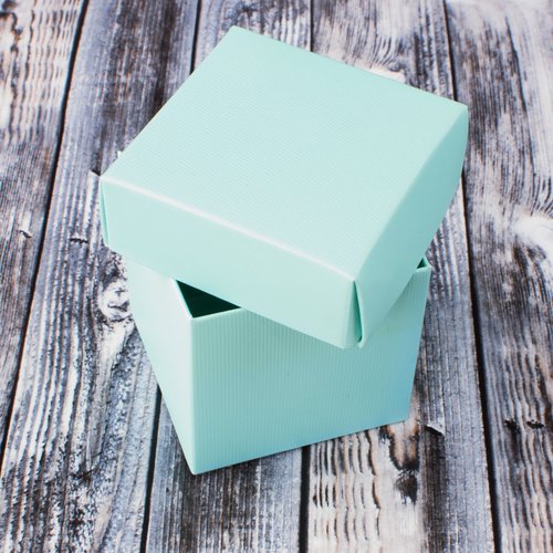 Mini Small Square Cube Robin's Egg Blue Gift Boxes with Lids for Party Favors, Decoration, Weddings, Birthdays, and more. 2" x 2" x 2" in Size. (10 Pack)