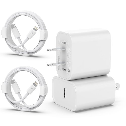 iPhone Charger Fast Charging 2 Pack,20W PD USB C Wall Charger with 6FT Fast Charging Cable - Fast Charger for iPhone 14/14 Pro Max/13/13 Pro/12/12 Pro/11/11 Pro/XS, Pad
