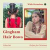 YAEISM 20PCS Red Bow Hair Clips 5 Styles Plaid Mini Bow Hair Clips Christmas Hair Accessories Cherry Alligator Clips Gingham Bowknot Barrettes for Girls Women