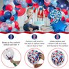 Julliz 142pcs Red White and Blue Balloon Arch Garland Kit, Navy Blue for Blue 2024 Graduation Decorations July 4th Birthday Baseball Nautical Theme Party Flag Party Election Party