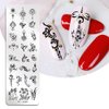 Stamping Plates Nail Art Set Flower Minimalist Geometric Lines Leaves Pattern Theme Image DIY Nail Art Stamp Plate Stamper Kit 6Pcs