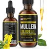 HERBIFY Mullein Drops - Lung Cleanse - Leaf Extract - Powerful Mullein for Immune Support,Detox & Respiratory Support - Made in USA - Lung Cleanse for Smokers - 4 Oz