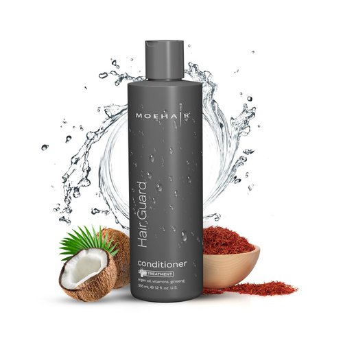 MOEHAIR Hair Guard Conditioner for Hair Loss Treatment | Anti-Hair Fall Conditioner | Helps Boos Hair and Scalp Health | Hydrates and Nourishes | Damage Repellant 12 Fl Oz (CON-Guard-12Fl-101)