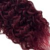 99j Human Hair Bundles Burgundy Water Wave Bundles Human Hair Red Bundles 20 22 24 inch Dark Red Wet and Wavy Bundles Human Hair Extensions