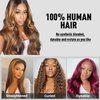DULTEV Honey Blonde Lace Front Wig Human Hair Glueless Wigs Human Hair Pre Plucked 13x4 HD Body Wave Lace Front Wigs 4/27 Colored Highlight Ombre Lace Front Wigs For Women Human Hair
