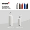 SIGG - Aluminum Water Bottle - TravellerWhite - Climate Neutral Certified - Suitable For Carbonated Beverages - Leakproof & Lightweight - BPA Free - 34 oz