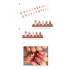 Pikabows Press On Nails Medium Almond Strawberry Swirl Heart Checkboard Flower Fake Nails Acrylic False Nail Tips Kit Glue on Nails for Women
