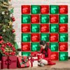 Square Balloons, Red and Green Square Foil Balloons Wall Backdrop, 19 Inch Foil Square Balloon Tunnel Arch Kit for Christmas Party Decorations, Birthday Balloons Party Decorations